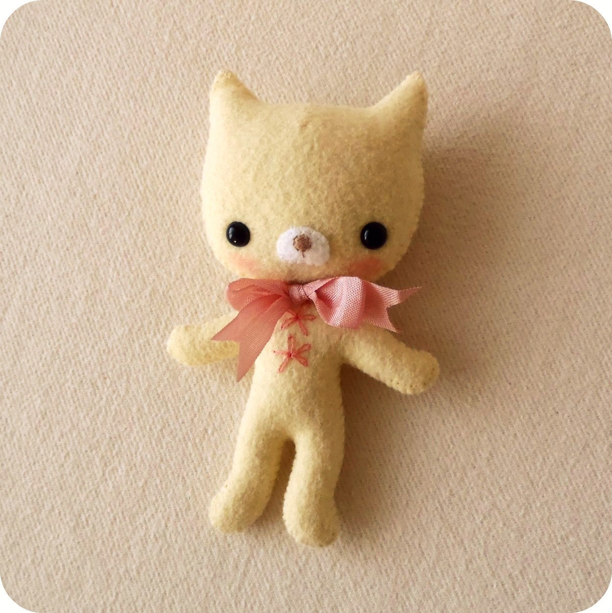 Lemony Kitten pdf Pattern, Plush Pattern, Animal Pattern