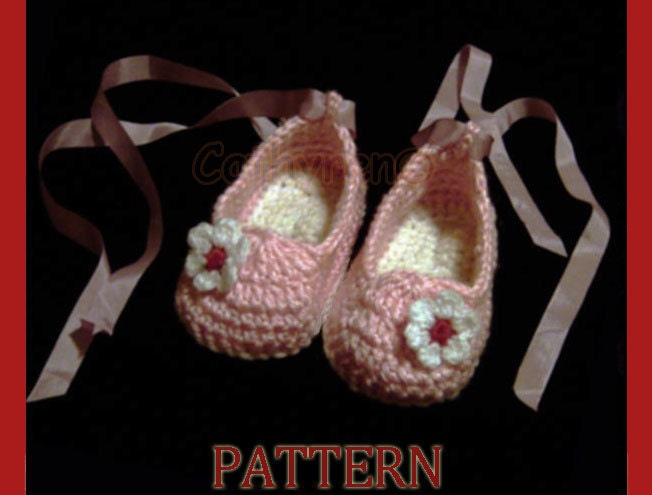 Instant Download Crochet Pattern-  Ballet shoes, Mary janes, Slippers, Loafers (PDF 34)