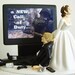 VIDEO GAME 'junkie' Groom - Customized Wedding Cake Topper. The ORIGINAL Video Game Cake Topper....not a copy cat.