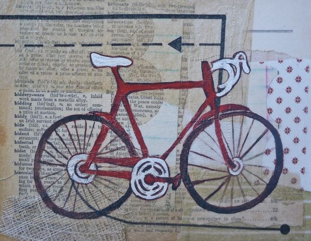 Red Bike Print 8x10