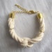 sailor knot bracelet in natural and gold