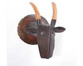 Art Metal Wall Sculpture Goat Head
