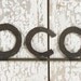 LOCAL Word Sign Handmade Reclaimed Farm Metal