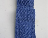 Blue Necktie Handknit Cotton Men/Women