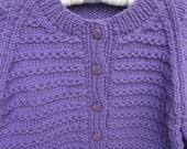 Purple Wave Toddler Raglan Cardigan