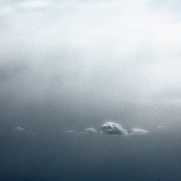 Limited edition 8 x 8 inch fine art Hahnemuhle photograph (clouds 008) navy blue midnight sky nursery decor