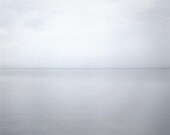 Limited edition 8 x 8 inch fine art Hahnemuhle photograph (clouds 019) baby blue minimalist ocean wall decor