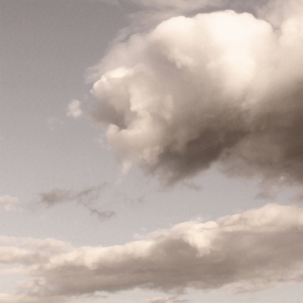 Limited edition 8 x 8 inch fine art Hahnemuhle photograph  (clouds 004) peach cloudy sky home decor