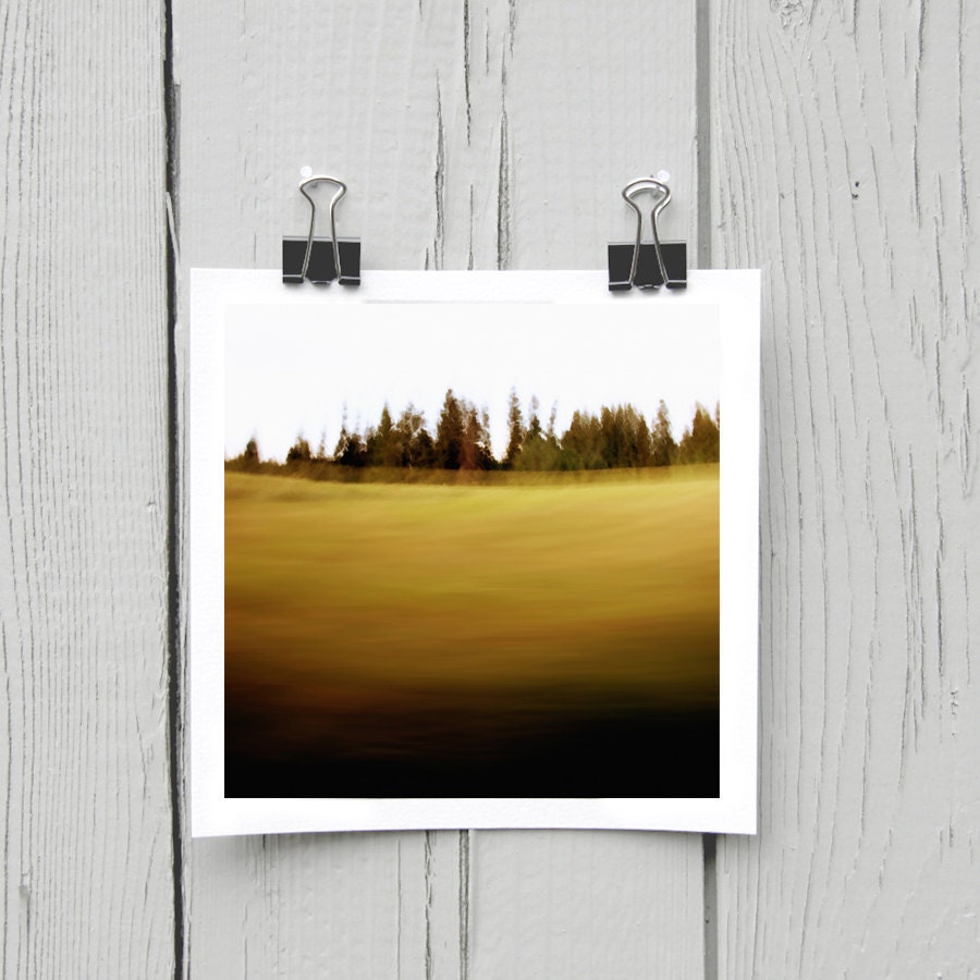 Open edition 5 x 5 inch fine art Hahnemuhle photograph (landscape 011) gold contemporary cottage chic wall décor