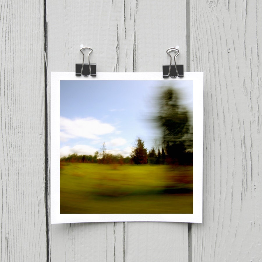 Open edition 5 x 5 inch fine art Hahnemuhle photograph (landscape 031) bright cottage chic wall décor