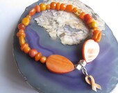 Leukemia Bracelet (119)  6 3/4", Cultural Diversity, Lupus, cancer awareness collection, unique visions by jen