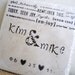 Personalized Monogram/Date Coasters-Unique Wedding Gift by burlap and blue