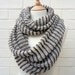 Lightweight Infinity Scarf in Shetland Wool and Lambswool - Prairie