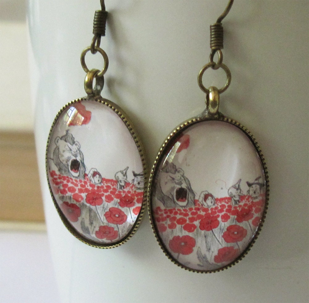 Nowonder In a Field Of Poppies Earrings
