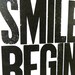 Black and White Typography Letterpress Poster, So Many of My Smiles Begin with You 11x17 Print
