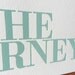 Inspirational Art Print, Seafoam Blue, Find Joy in the Journey Letterpress Poster