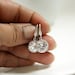 Wedding Jewelry Bridesmaid Jewelry Set of 5 Round Cubic Zirconia Earrings Silver Bridesmaid Earrings