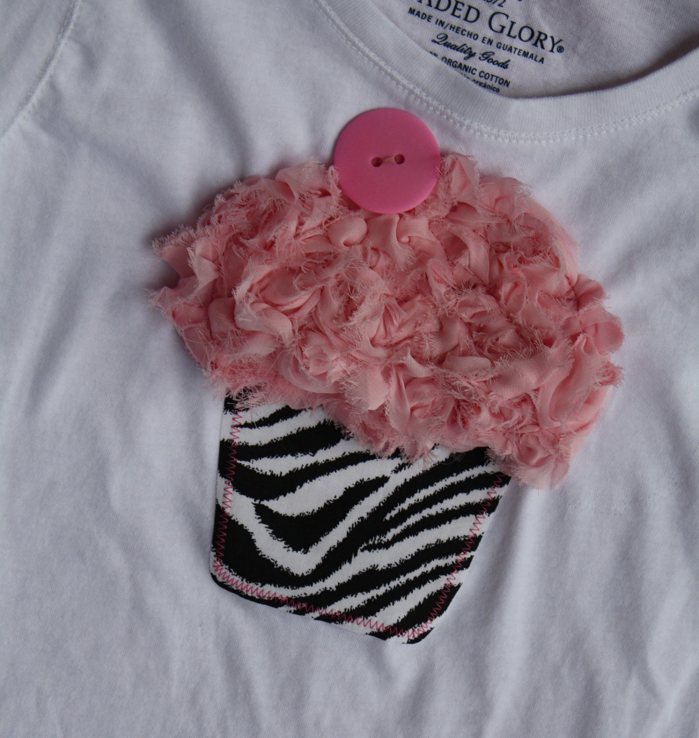 Fluffy Ruffle Cupcake shirt -birthday girl-