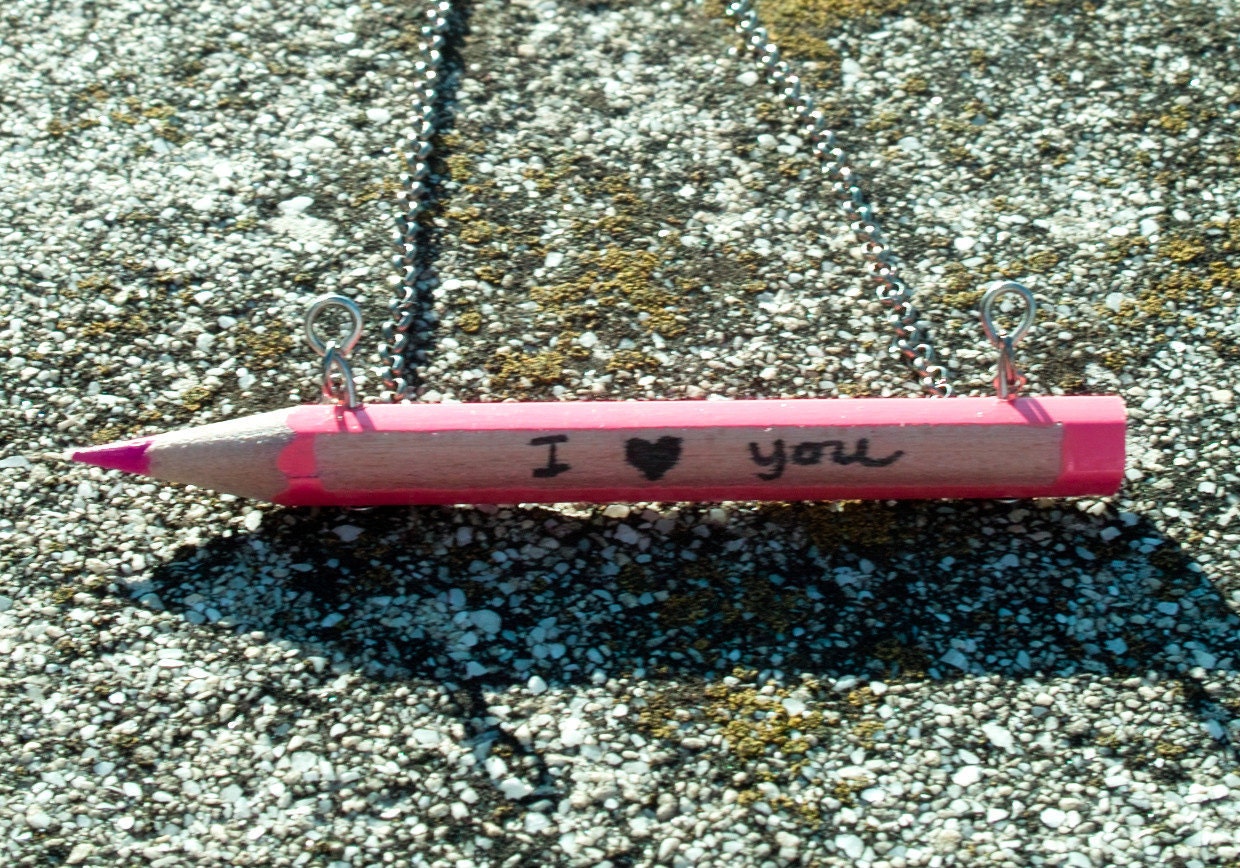I love you necklace