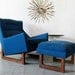 Reserved for Oliver Mid Century Danish Modern sculptural Lounge Chair & Ottoman,adrian pearsall craft associates