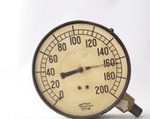 vintage industrial rustic pressure gauge home decor modern steampunk machine retro men rusty patina weathered white