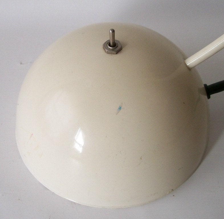 vintage mid century modern lamp mod modernist minimalist white light lighting home decor retro office chic