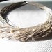 Pearl Wedding Necklace Natural Linen Jewelry Mother's Day Gift Cream Rose Peachy Beige Gray Multistrand Summer Bridal Fashion