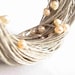 Pearl Wedding Necklace Natural Linen Jewelry Mother's Day Gift Cream Rose Peachy Beige Gray Multistrand Summer Bridal Fashion