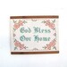 Vintage Embroidered House Blessing Wall Hanging