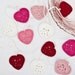 Crochet Heart Garland Red White Pink