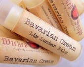 Lip Balm . Bavarian Cream Lip Balm . Cocoa Butter Beeswax Lip Balm Tube by WickedSoaps