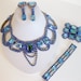 REDUCED Vintage Large Dramatic 1950's Czech Glass Rhinestone Full Parure
