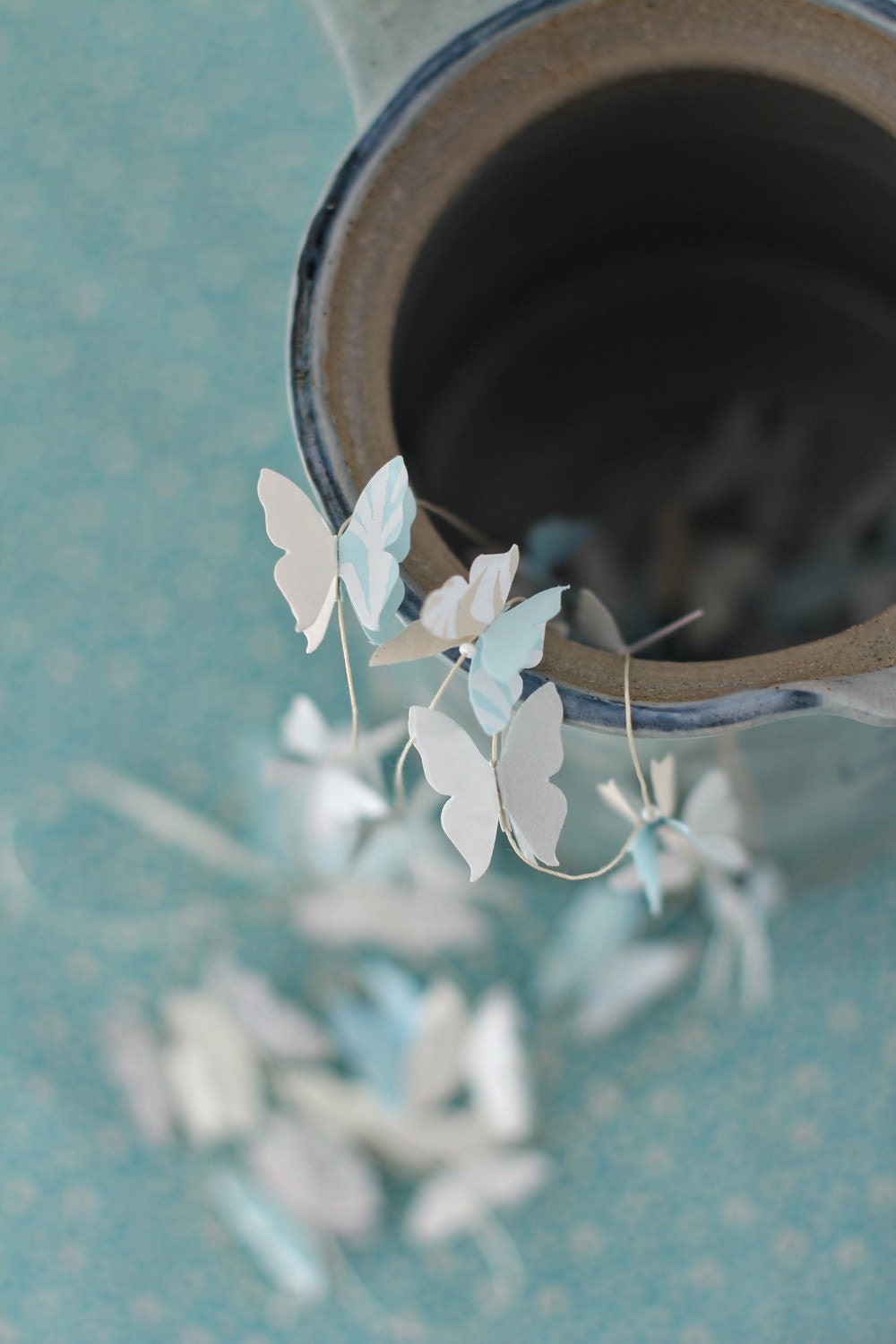 Butterfly Garland - White-and-one