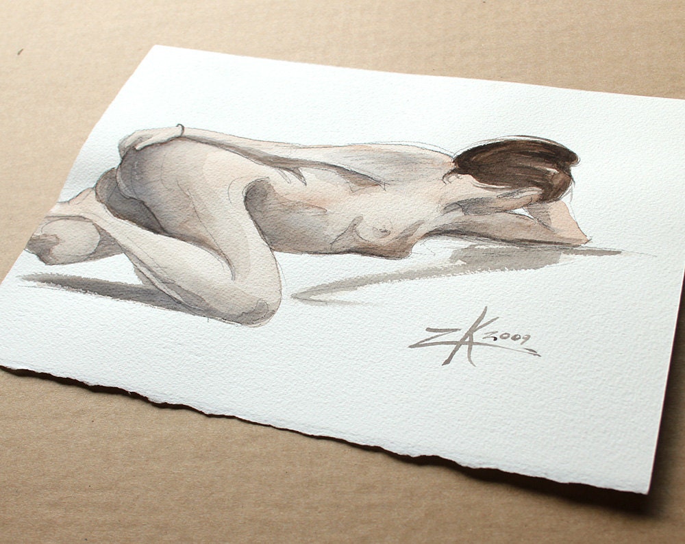 Female Nude in Repose - ORIGINAL