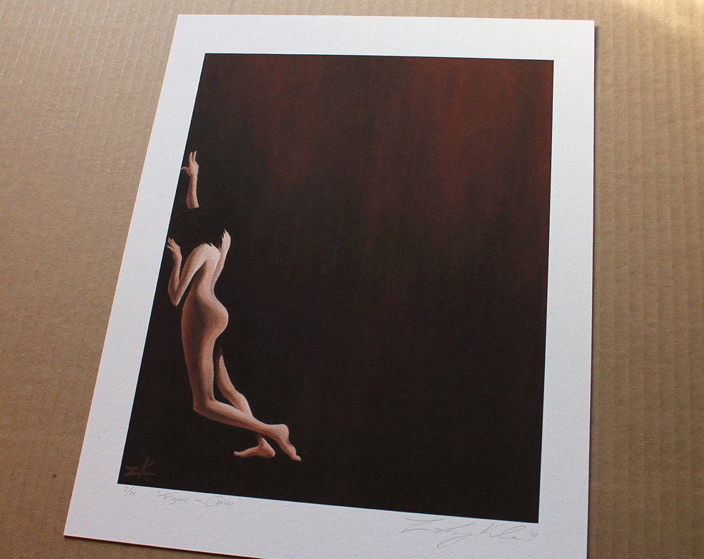 Figure on Canvas - 11x14 PRINT