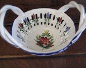 Vintage Hand Painted Basket from Portugal