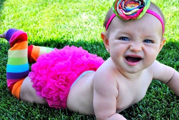 Ruffle Baby Bloomers - Chiffon Ruffle Bum - Great Photo Prop -