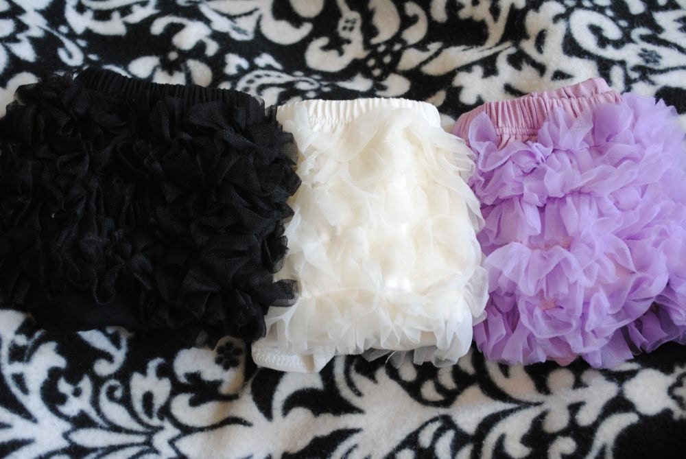 Ruffle Baby Bloomers - Chiffon Ruffle Bum - Great Photo Prop - Other Colors Available