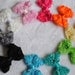 Mini Rose Mesh Bow Hair Clips - Choose Any Color