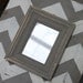Mod Chevron Distressed Wood Picture Frame Black and White, To be featured on The Nate Berkus Show in May