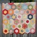 Baby Quilt / Gender Neutral  / Wee Play Hexagon Quilt / Nursery  Decor / Made to Order