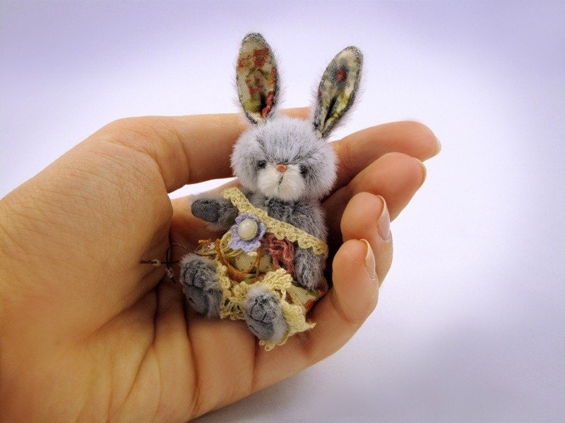 Miniature bunny PATTERN Lady Perfection - emailed PDF - by Tatiana Scalozub