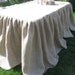 Custom Listing for Scottie: Burlap Ruffled Tablecloth
