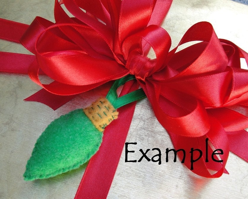 Merry Christmas Lights - Ornament Set - 10