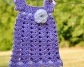 Purple Newborn Outfit Infant Girl Dress Baby Headband Easter Shower gift Photo prop Take home First Outfit Baptism Christening