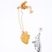 wild thing ANATOMICAL HEART golden pendant