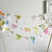 Vintage Flora Fauna Garden Wedding 3 Tier Cake Bunting Decoration - As Seen In Simply Handmade Magazine