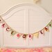 Peace On Earth Is Golden Fabric Bunting Banner, Garland, Pennant Decoration Handmade By A Fête Beckons