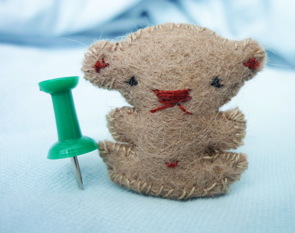 Very Tiny Teddy Bear: 1 inch miniature plush
