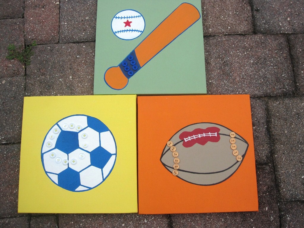 3 pc Super Sports set , baseball, soccer, football
